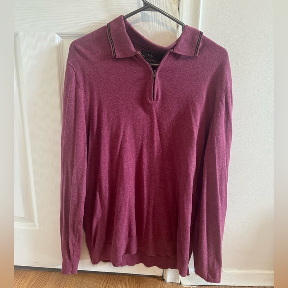 Pinkish Purple Q-Zip Marks and Spencers cotton - Picture 2 of 3